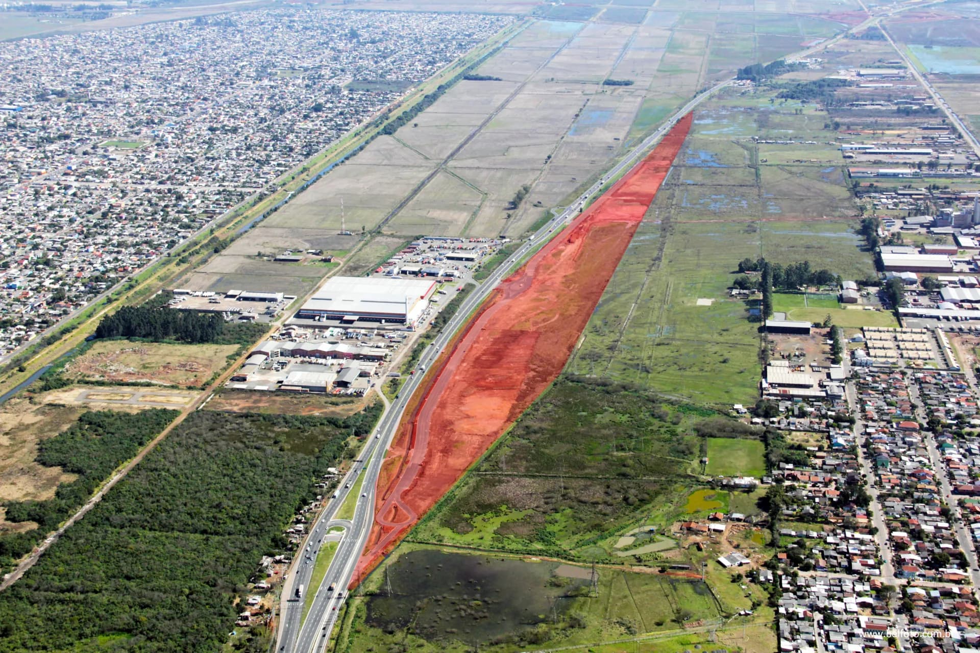 Vista aérea do Portal 386